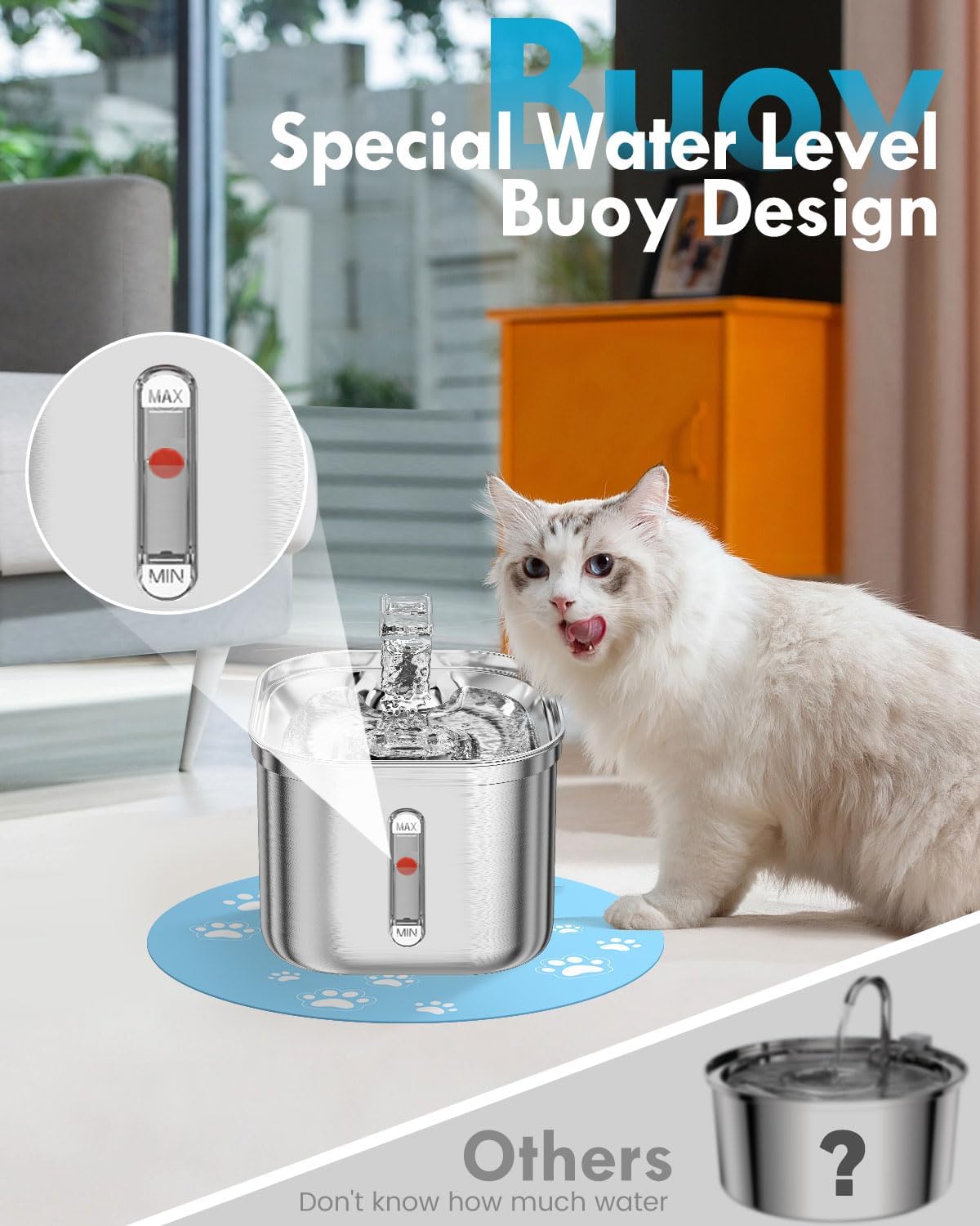 Stainless Steel Pet Water Fountain