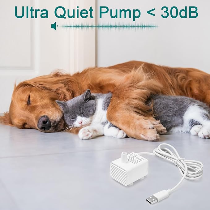Cat Water Fountain Pump Replacement,Pet Drinking Fountain Bowl Pump