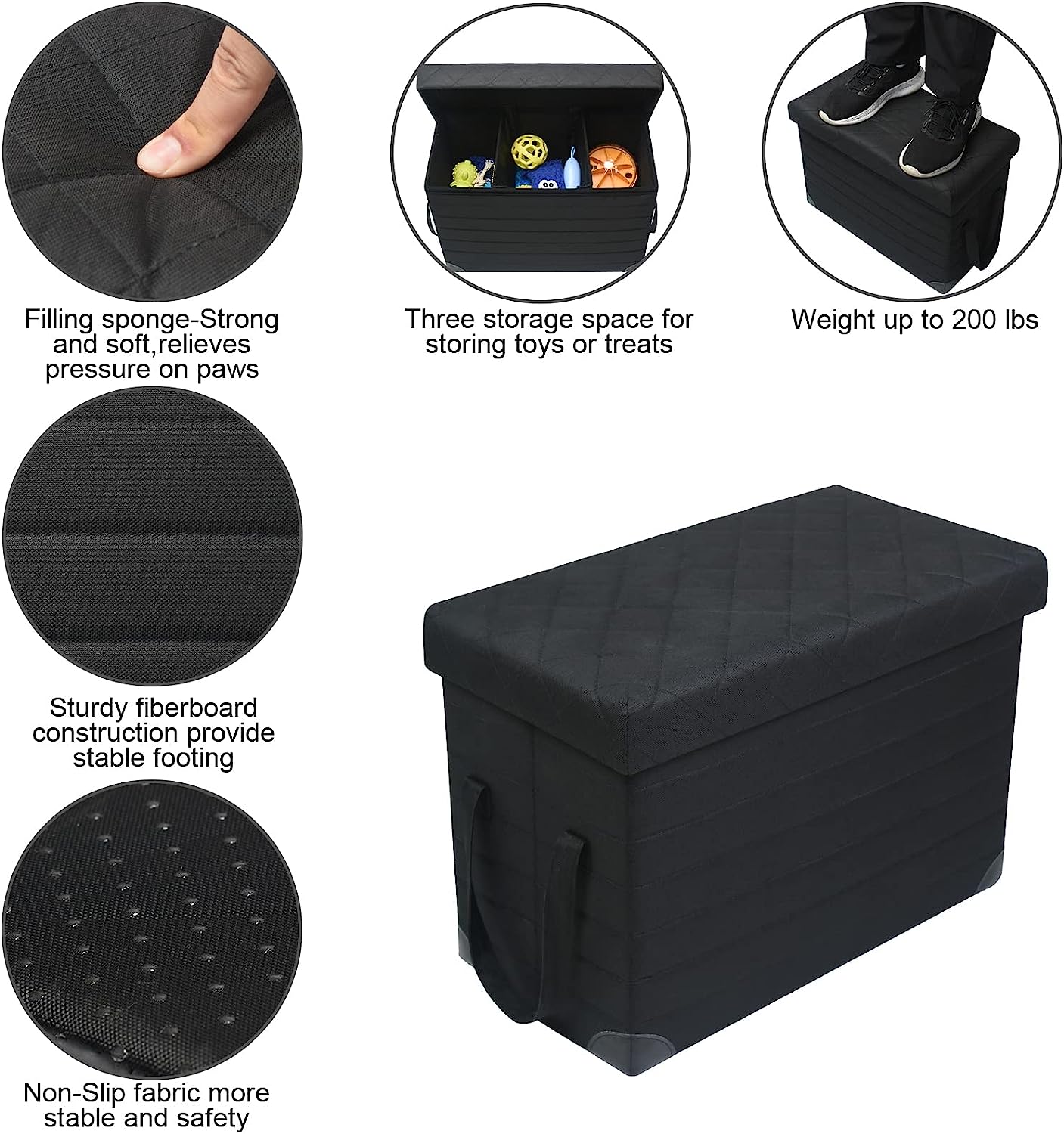 Car Back Seat Extender for Large Dogs up to 200lbs