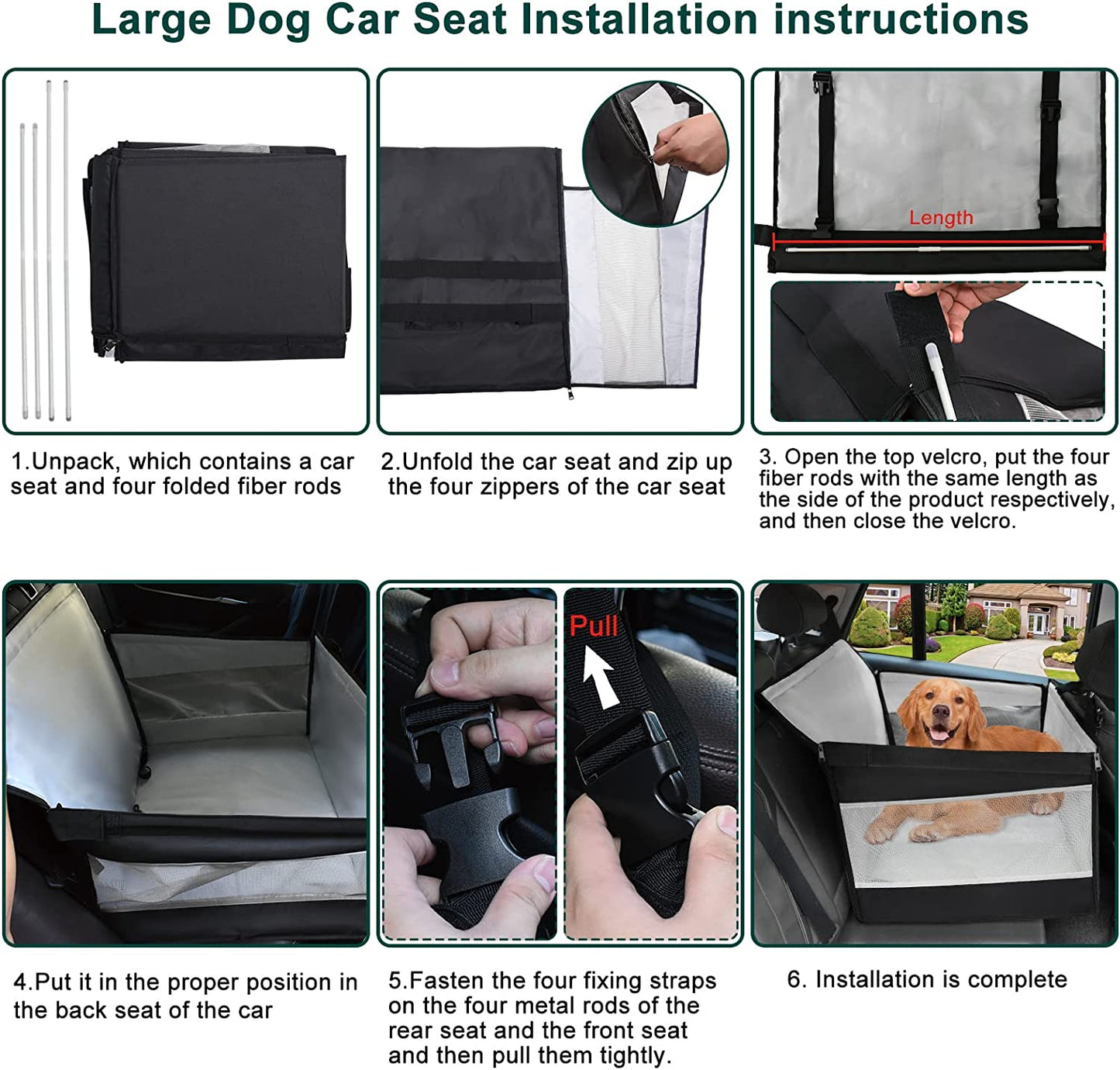 ELEGX Dog Car Seat