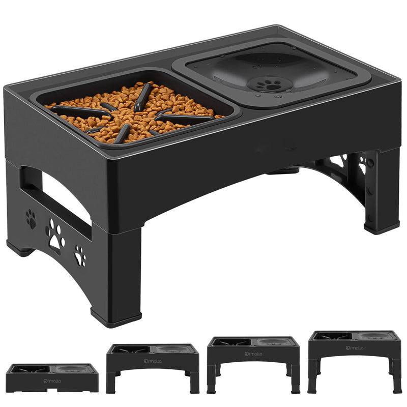 Four-Level Adjustable Pet Feeding Table