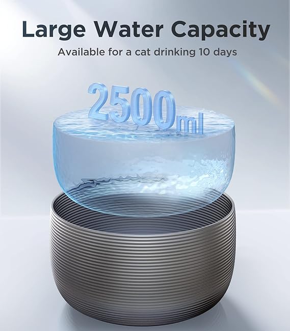 2.5L Ultra Quiet Pump Pet Water Fountain