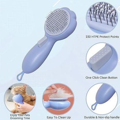 Pet grooming gloves and brushes, pet hair removal tools