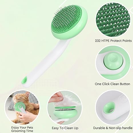 Pet grooming gloves and brushes, pet hair removal tools