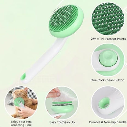 Pet grooming gloves and brushes, pet hair removal tools