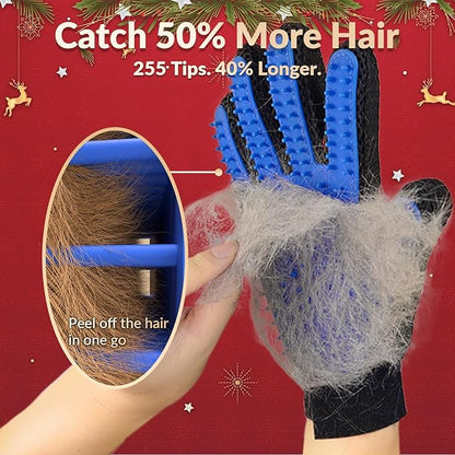 Pet grooming gloves and brushes, pet hair removal tools