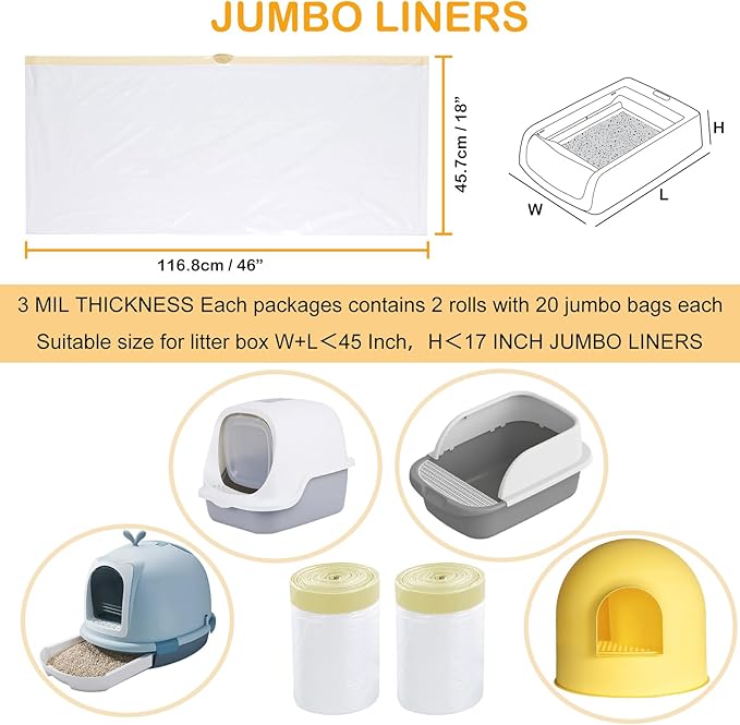 Cat litter box liner