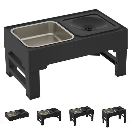 Adjustable Elevated Dog Bowl Stand