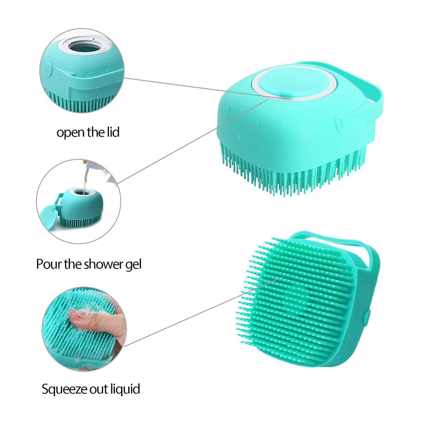 Pet Grooming Bath Massage Brush